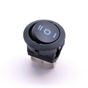 Rotary switch black on off on rocker switch led light push button waterproof switches panel boat