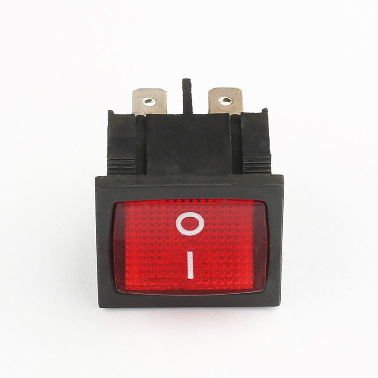 Hot Sale Red Led 24V Light 6 Pins Marine Rocker Switch 3 Ways 6A 250V T55 19.5*22MM