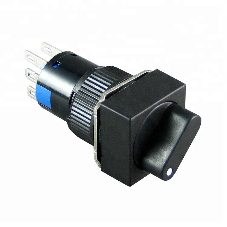 factory provide  3a 250v 3 phase black square rotary switch