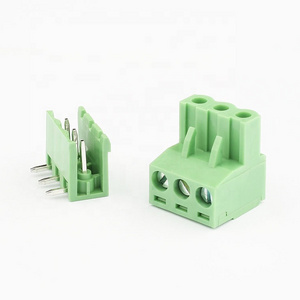 3 pin pitch 5.0mm 5.08mm male female screw pluggable terminal block connector