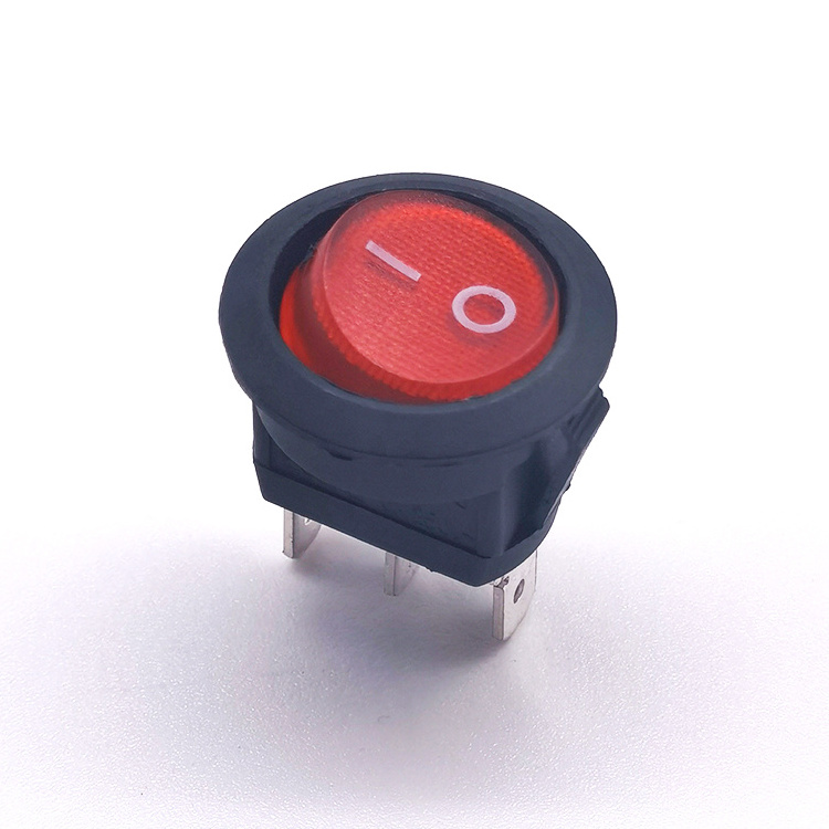 Rotary switch black on off on rocker switch led light push button waterproof switches panel boat