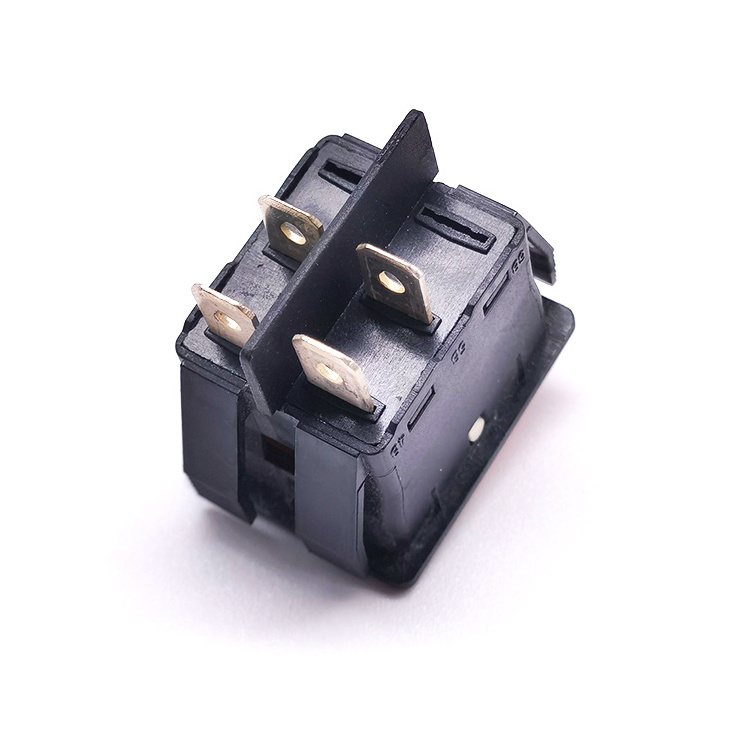 30x22 mm 16A DPST On Off Illuminated 4Pin Rocker Switch