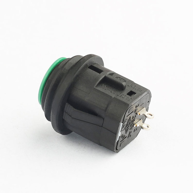 2 pin 4 pin plastic 16mm momentary waterproof ip65 3a 250v power push on off push button switch