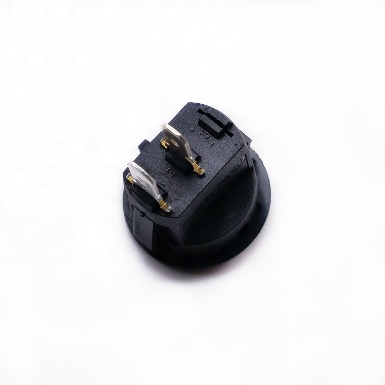 Factory price KCD8 round rocker switch on off 250V 6A max black switch t85