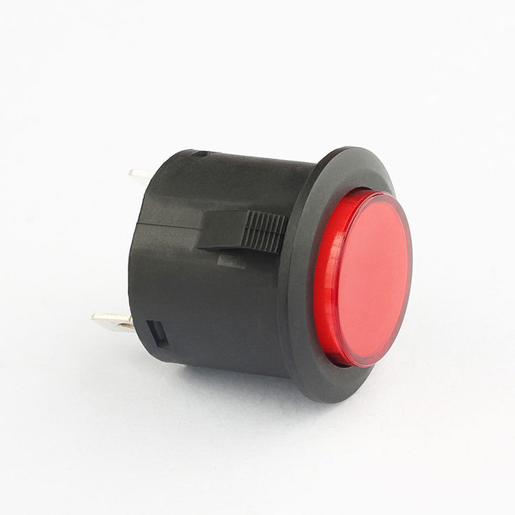 3 Pin Plastic 22mm Push Button Switch with light 10a 250v