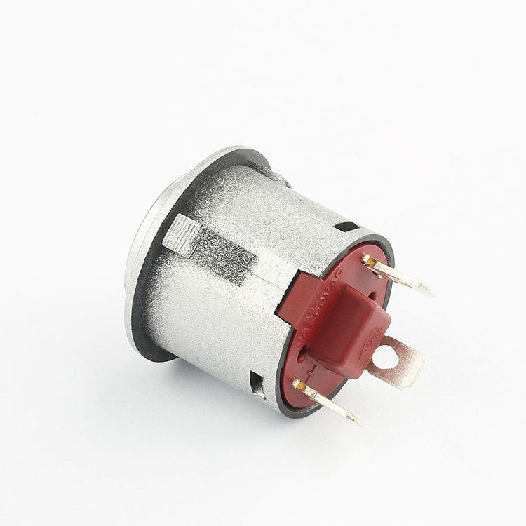 3 Pin Plastic 22mm Push Button Switch with light 10a 250v