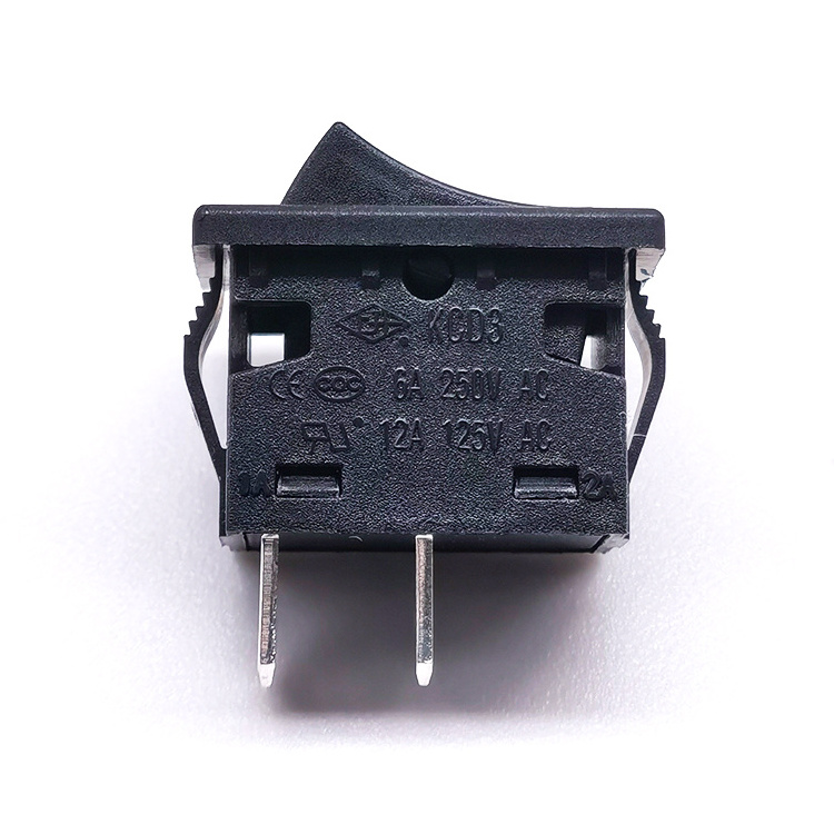 Rocker Switch Mini Waterproof Housing SPST 15x21mm 10A 250VAC On Off 2 Pin Rocker Switch