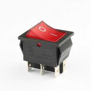 Momentary 6A 16A 250V DPDT 6 Pin Rocker Switch CQC CE Approved Rocker Switch t85 55 rocker switch