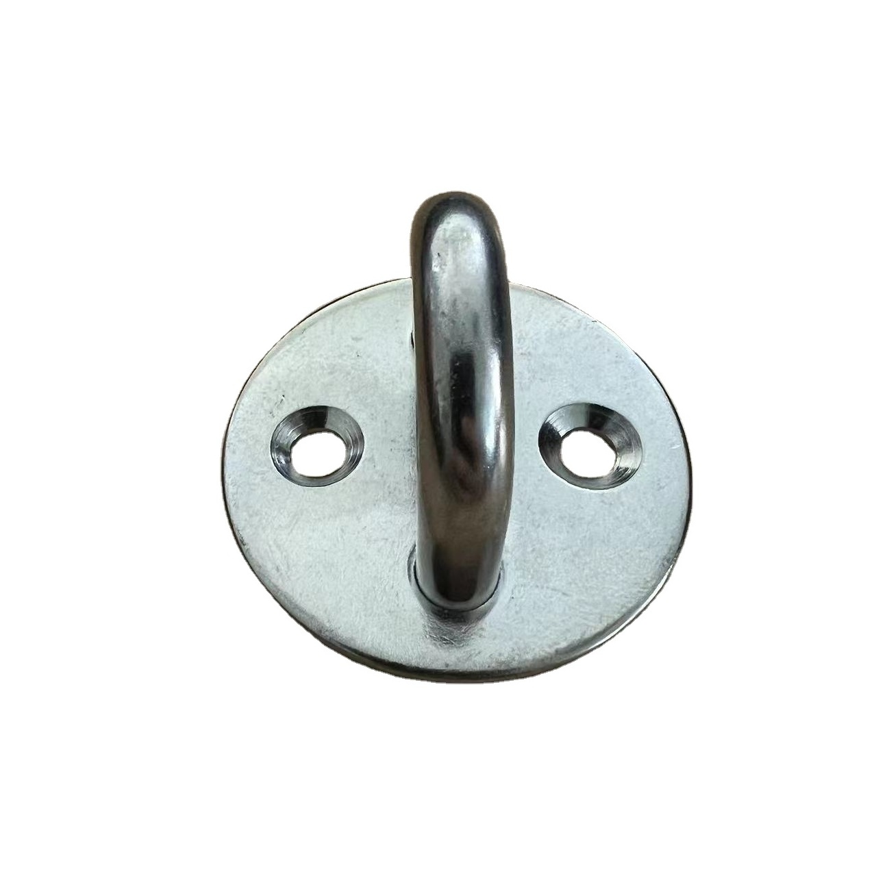 Sturdy marine boat hardwares round eye plate with ring stainless steel eye plate Great for Yoga Swings Hammocks/Boat Rigging