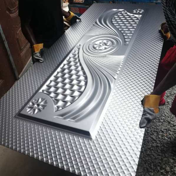 press iron door sheet embossed mild steel door plates