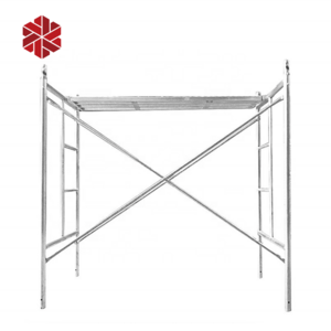 q235 steel h frame scaffolding system set platform mobile mason tube scaffolding prefabricated frames