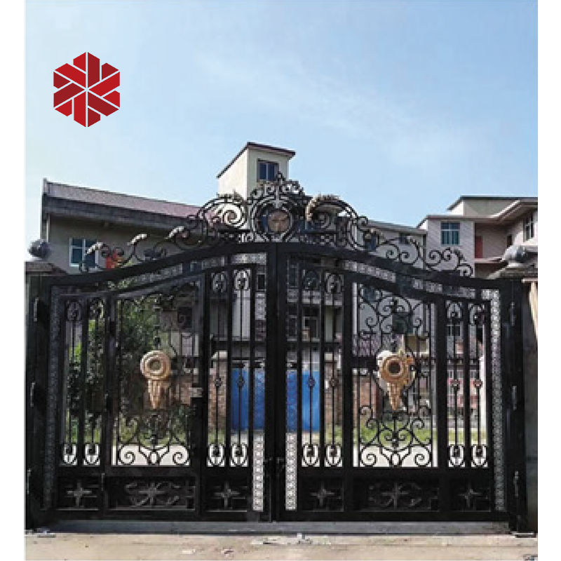 Driveway gates and fences automatic  latest main gate design with wheel swing gate opener