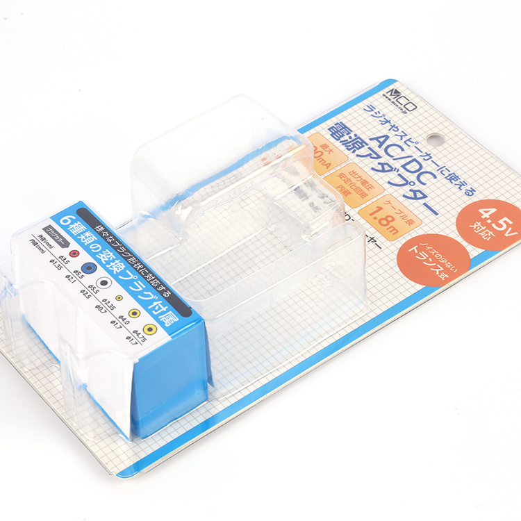 Custom OEM PP PET Pvc Disposable Packaging Card Plastic Box Trapped Clamshell Blister Cards Slide Packing Container for Toy