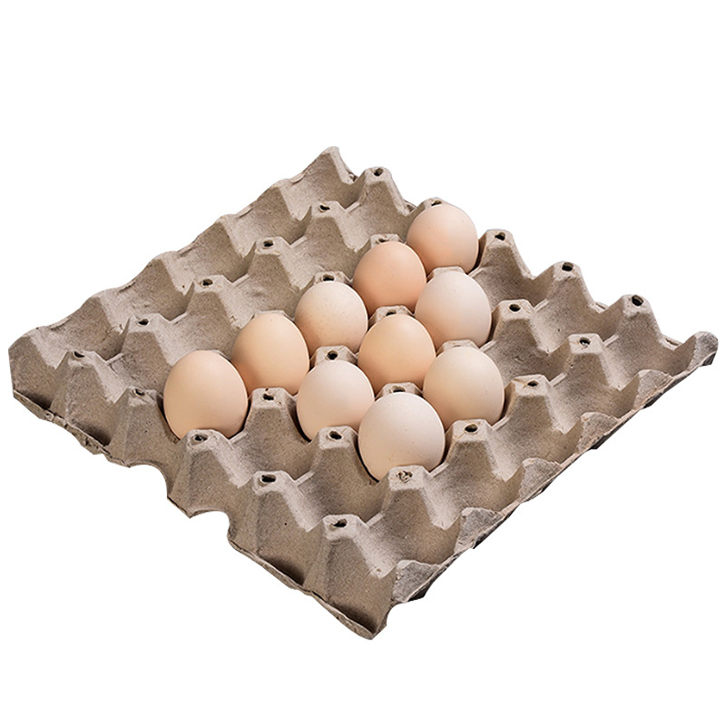 Factory Customized Bulk 30 12 6 Hole Cardboard Eggs Paper Pulp Carton Packaging Chicken Egg Holder Carton For Eggs Refrigerator