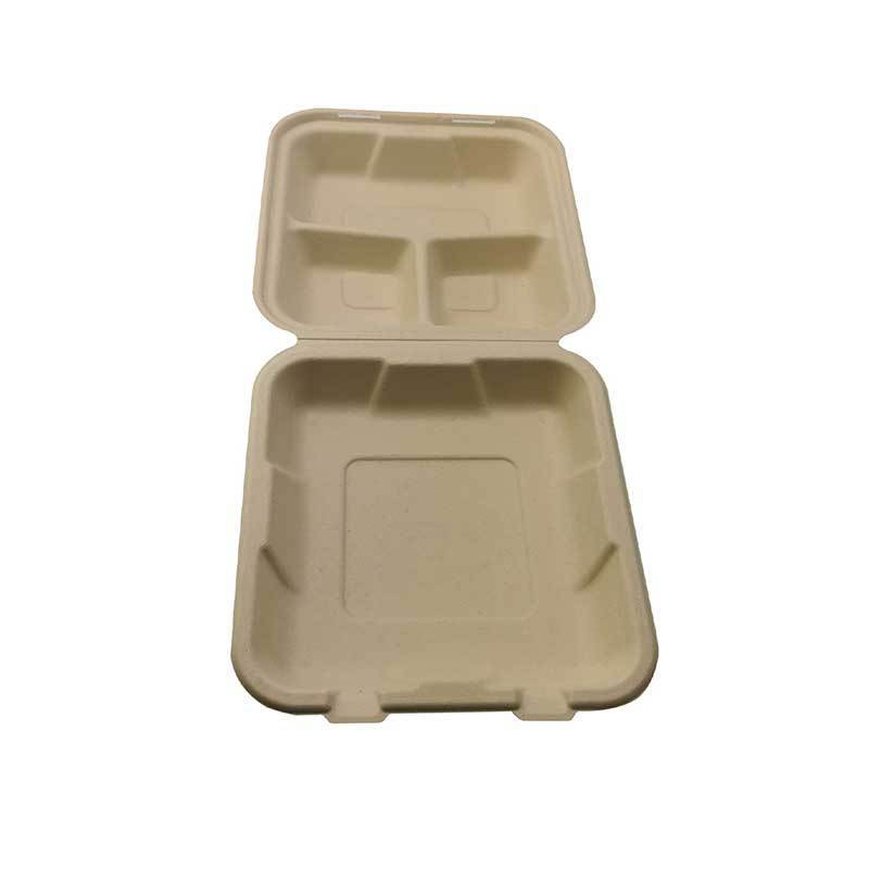 Wholesale Price Fast Food Hamburger Box Disposable Folding Fast Food Box Fast Food Lunch Box