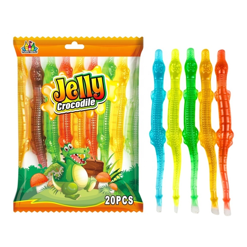 Wholesale Halal 35g Mini Snake Shaped Mixed fruits Jelly Drink Bag 70G Fruit flavor Jelly Candy Snack jelly factory from China