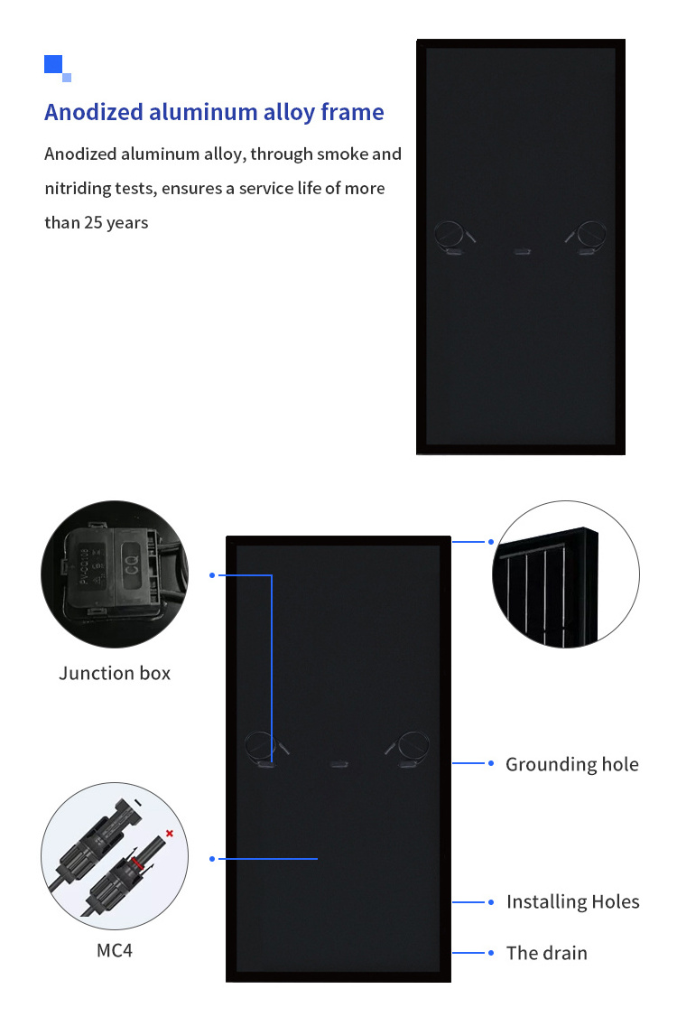 Sunpal Monocrystalline Silicon Photovoltaic Panel 300W-380W USB Output Devices Portable Solar Panel For Home Electricity