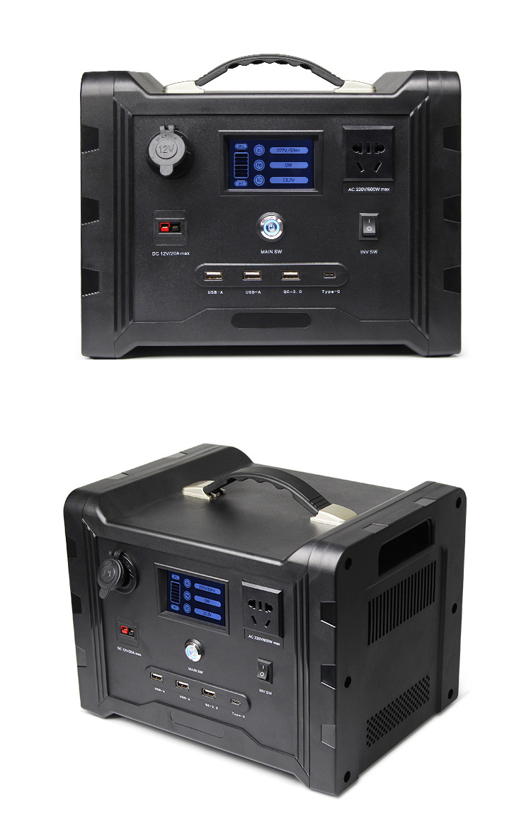 low price portable power station with solar panel 600w price emergency portable power station with solar