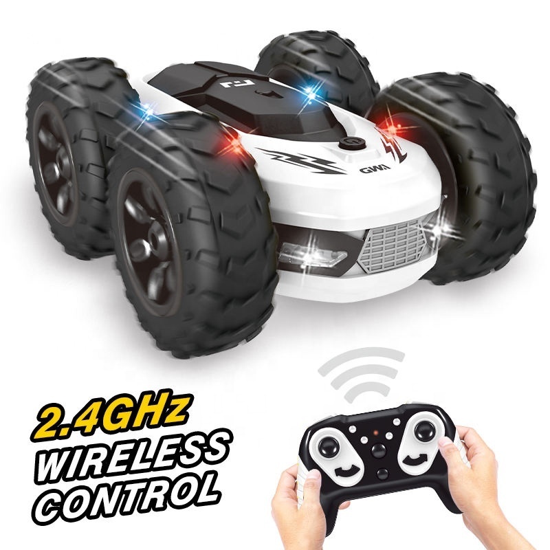 Double-sided Stunt Drift Car High speed Drifting Dancing Vehicle with flash light rotation 2 in 1 tires 4wd rc stunt car toy