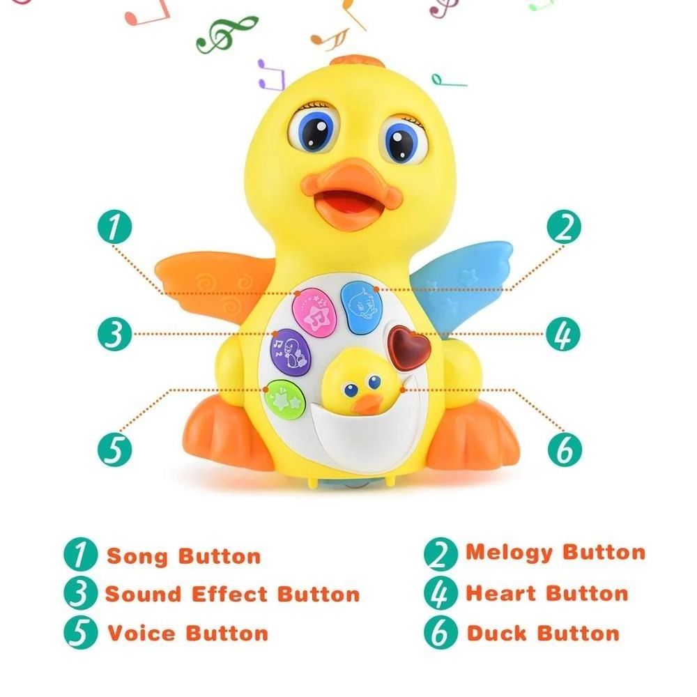 Baby Dancing Duck Light Up Dancing and Singing Duck Toy Infant Intellectual Musical and Learning Educational Toy