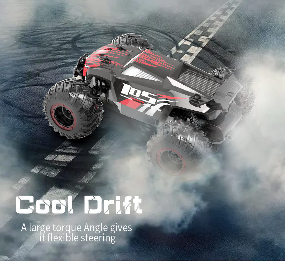 JJRC Q105 RC Car 1/18  Big Wheel Monster RC Truck 2.4GHz All Terrain Off Road Tires Climbing Radio Control Toys