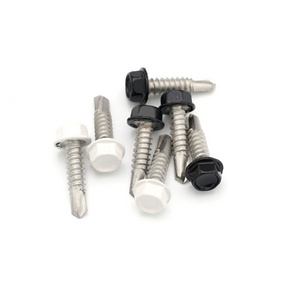 Hex Washer Steel Construction self drilling screws tek wood to metal with head paint