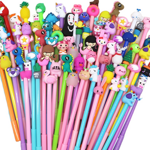 Hot Selling Promotional Kawaii Pen 0.5mm Korean Pen Carton Cute Gel Pen stationery Manufacturer