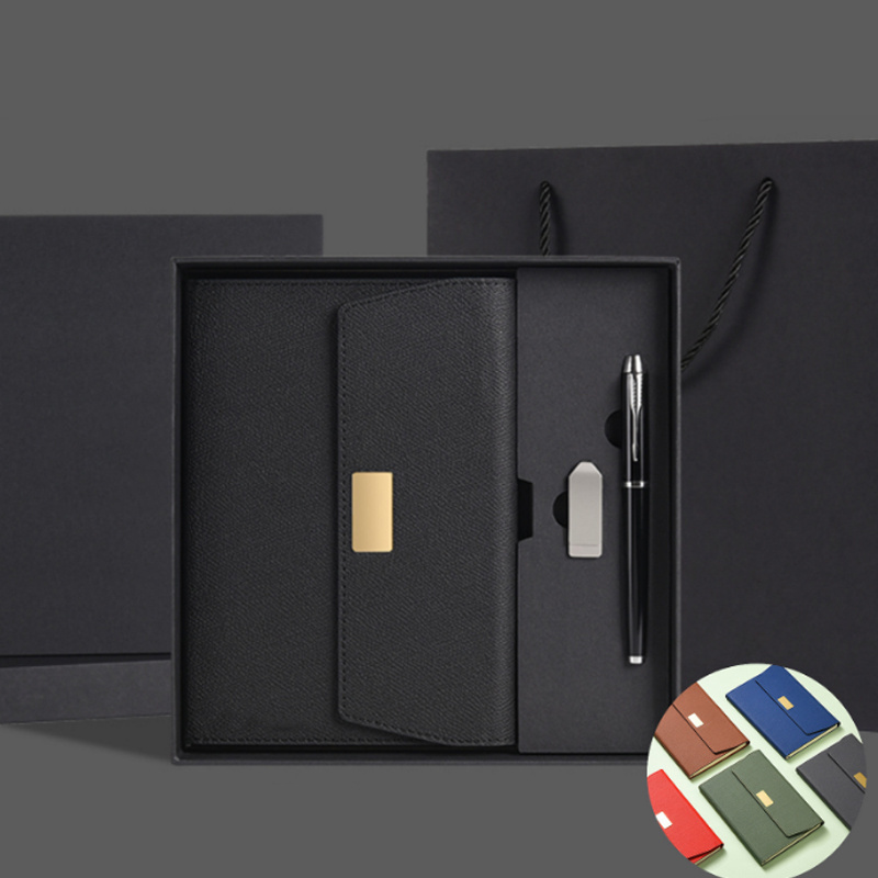 2023 fashion notebook box gift set with pen High-end Business Office Notepad Enterprise Annual Meeting A5 Business Notebook Gift