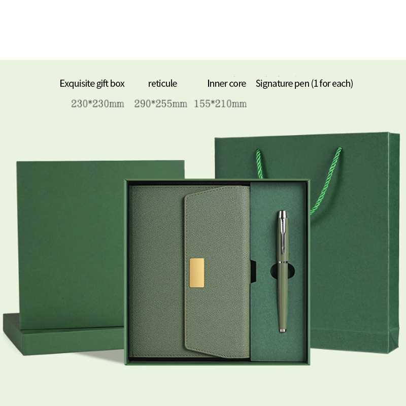 2023 fashion notebook box gift set with pen High-end Business Office Notepad Enterprise Annual Meeting A5 Business Notebook Gift