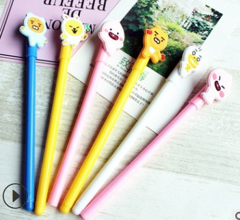 Hot Selling Promotional Kawaii Pen 0.5mm Korean Pen Carton Cute Gel Pen stationery Manufacturer