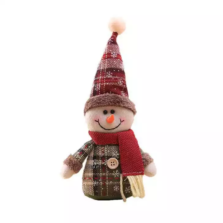 Supply Wholesale Cute Santa Claus Snowman Deer Gifts Dolls Christmas Tree Ornaments Christmas Decorations