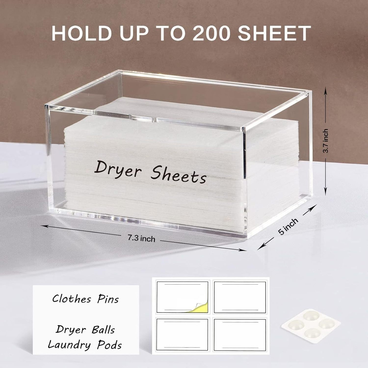 clear acrylic sticky note holder acrylic desktop storage organizer with lid small object storage box large capacity storage box