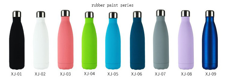 Cola Shape 500ml 304 Stainless Steel Vacuum Cup Flask Thermos with Many Styles Bottle Water with Custom Logo