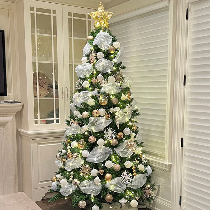 1.2/1.5/1.8/2.1/2.4/3/4m christmas decorations grenadine tree and decoration under tree christmas ornaments luxury