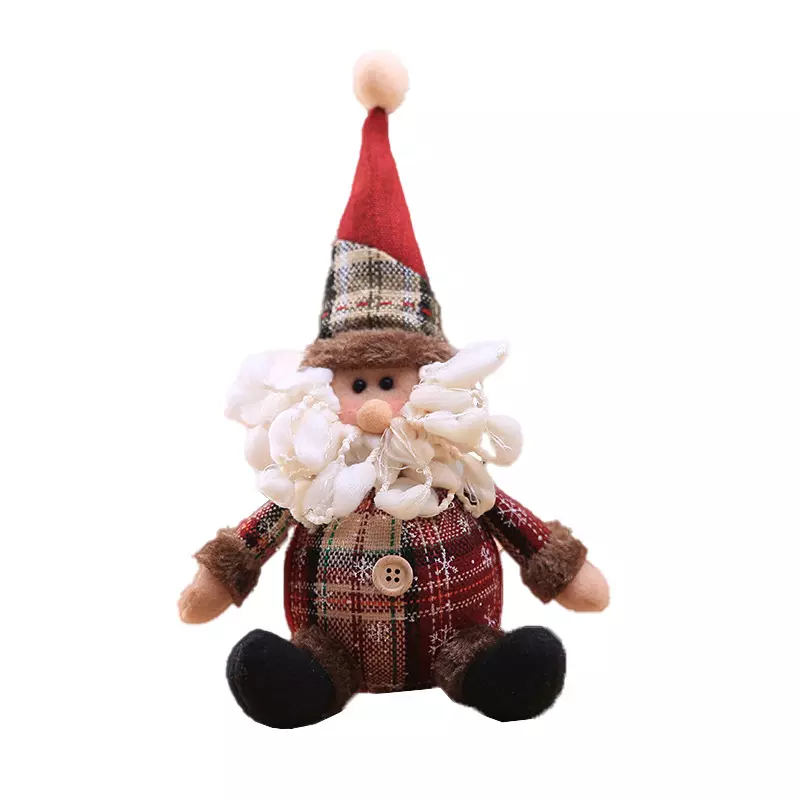 Supply Wholesale Cute Santa Claus Snowman Deer Gifts Dolls Christmas Tree Ornaments Christmas Decorations