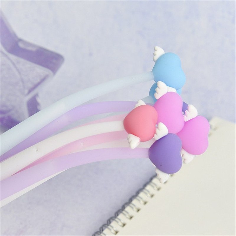 yiwu cute heart promotions pens kawaii cartoon school stationery cartoon ballpen promotion colour promotions pens