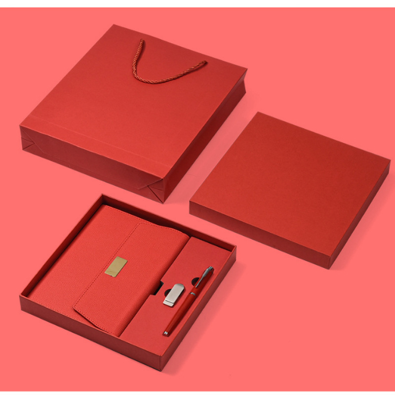 2023 fashion notebook box gift set with pen High-end Business Office Notepad Enterprise Annual Meeting A5 Business Notebook Gift