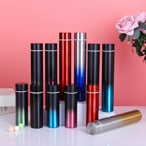 Progressive color 304 stainless steel skinny tumbler Double-layer werewolf stick thermos cup Business gift cup pocket cup logo