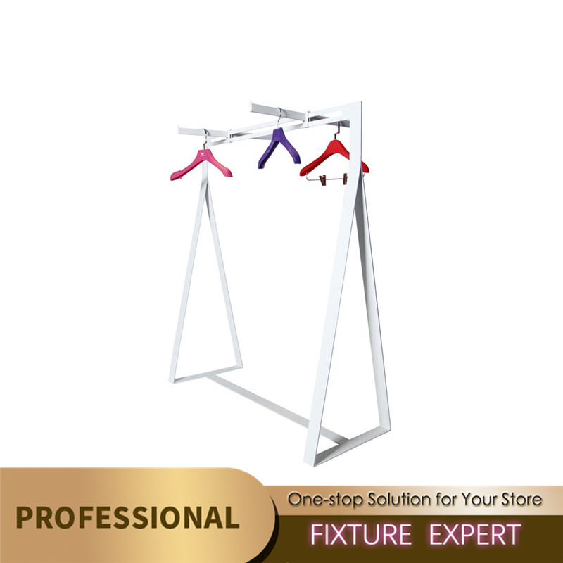 High Quality For Clothes Hanging Rack From Ceiling Store Furniture Wall Mounted Metal Display Stand Clothing