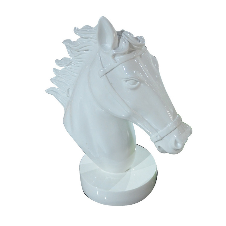 white horse head fiberglass mannequin for boutique