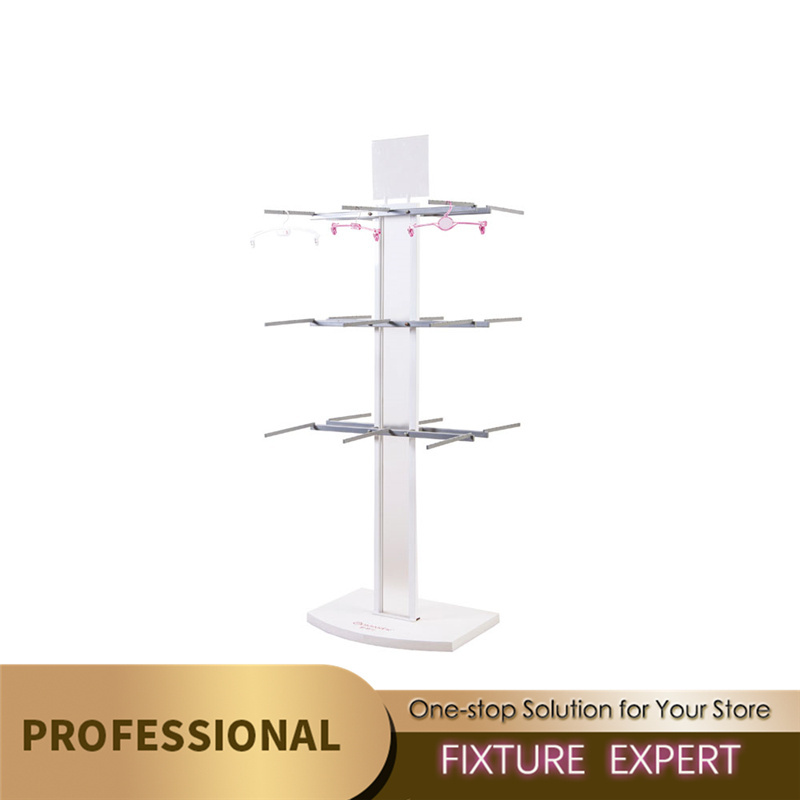 Factory Wholesale Stainless Steel Lucite Clothing Rack Lingerie Hanger Boutique Gold Racks Store