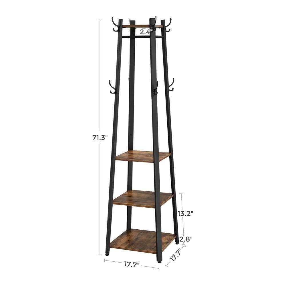 Simple Houseware Freestanding Clothes Garment Organizer Closet trending Industrial Pipe Clothes Rack with hooks