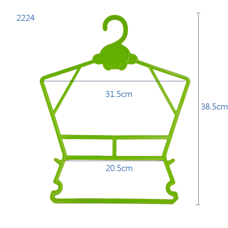 Quality Assurance Nonslip Water Proof Children Conjoined Hangers Plastic Swimsuit Hanger For Kids