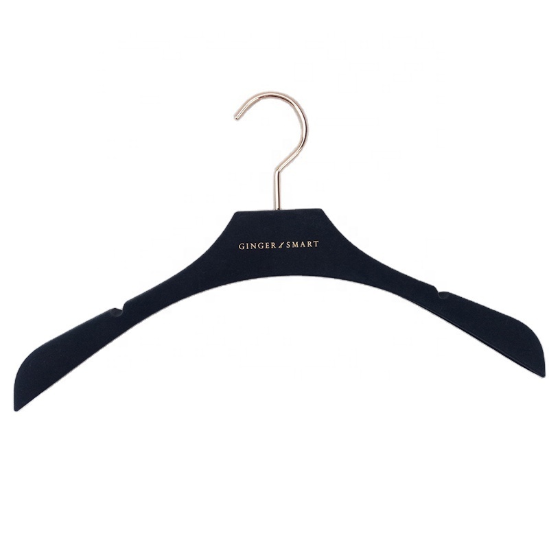 39.5cm Anti Slip Hanger Rotatable 360 Degree Swivel Hook Black Plastic Garment Hanger For Suit Clothes Display