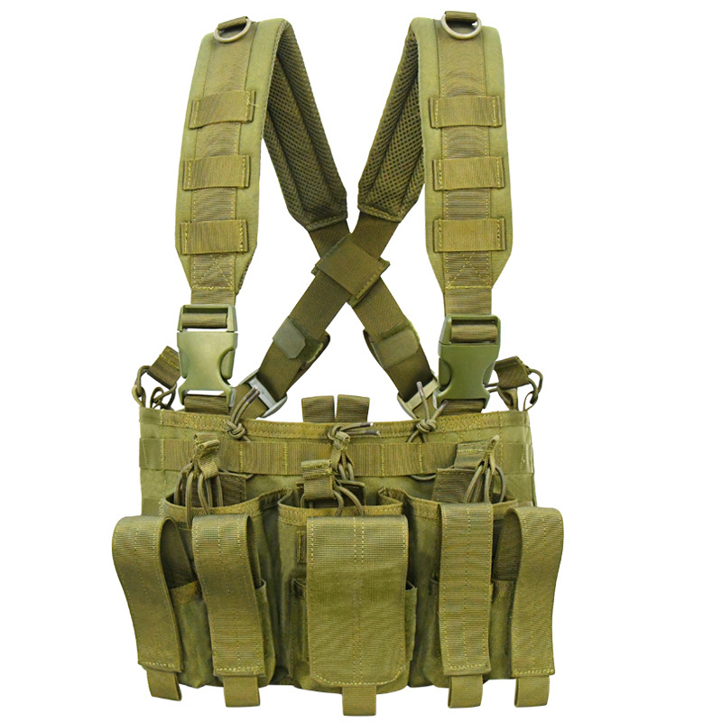 GAF Light Weight 1000D Nylon Outdoor Waterproof Ranger Green Chaleco Tactico Combat Tactical Vest Chest Rig