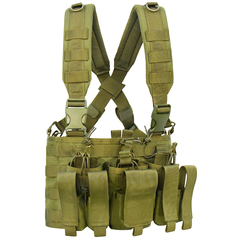 GAF Light Weight 1000D Nylon Outdoor Waterproof Ranger Green Chaleco Tactico Combat Tactical Vest Chest Rig