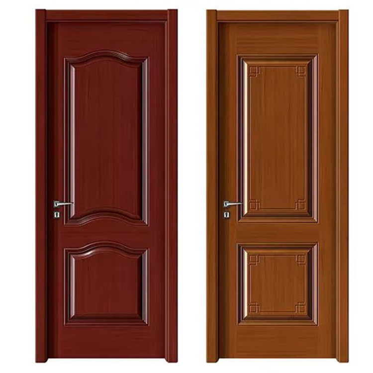 MDF Solid Melamine Door Interior Soundproof Wood Doors for House