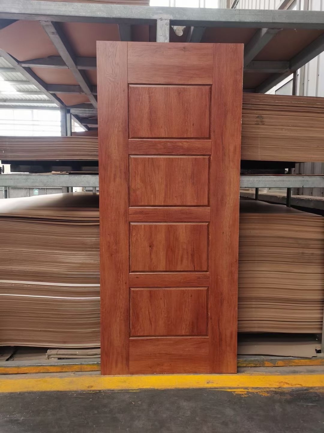 Interior Wooden HDF MDF Melamine Door Skin for Hotel/Villa