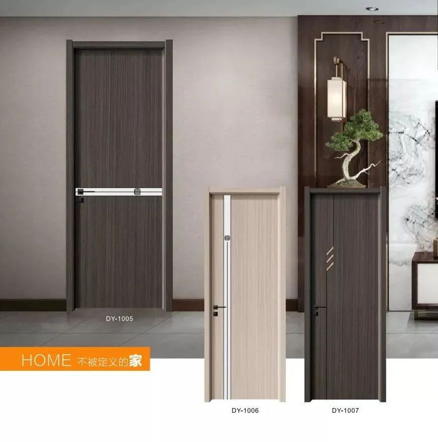 WPC Material Toilet Door/Bathroom Door PVC Door Skin Design