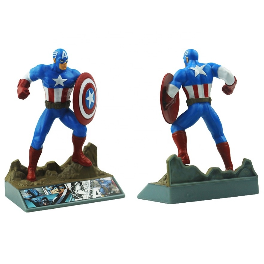 Custom Captain Character Plastic PVC Superhero Figurine OEM Movie Action Figures Animation Collection Figurines